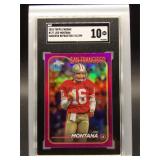 Joe Montana 2024 Topps Chrome /399 SGC 10