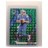 Jared Goff 2025 Mosaic Green Prizm