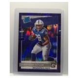 Jonathan Taylor 2020 Optic Purple Shock Rookie