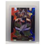 Sam Darnold 2025 Select Red Blue Shock Prizm
