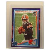 Shedeur Sanders 2025 Optic Purple Shock Rookie