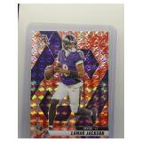 Lamar Jackson 2025 Mosaic Pink Prizm Camo
