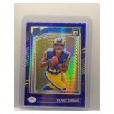 Blake Corum 2024 Optic Blue Hyper Rookie