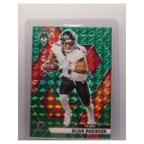 Bijan Robinson 2025 Mosaic Green Prizm