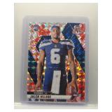 Jalen Milroe 2025 Mosaic Pink Camo Rookie