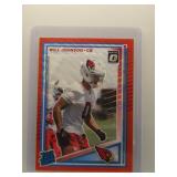 Will Johnson 2025 Optic Red Wave Rookie