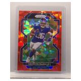 Saquan Barkley 2021 Prizm Red Cracked Ice