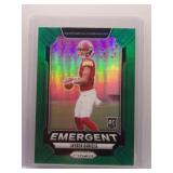 Jayden Daniels 2024 Prizm Green Emergent Rookie