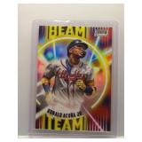 Ronald Acuna 2022 Stadium Club Chrome Beam Team
