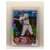 Josh Jung RC 2023 Topps Chrome Prizm Refractor