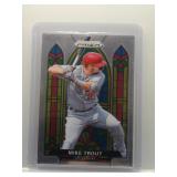 Mike Trout 2021 Prizm Stained Glass