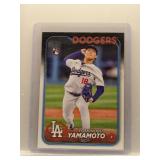 Yoshinobu Yamamoto RC 2024 Topps