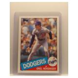 Orel Hershiser Rookie 1985 Topps Rookie