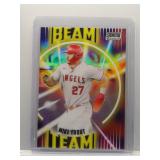 Mike Trout 2022 Stadium Club Chrome Beam Team