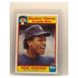 Rickey Henderson 1986 Topps Quaker