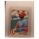 Willie McGee Rookie 1983 Fleer