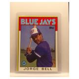 Jorge Bell 1986 Topps Box Bottom HC