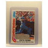 Pete Rose 1982 Topps HL