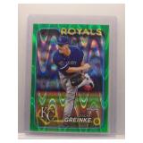 Zack Greinke 2024 Topps Chrome green raywave  /99
