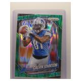 Calvin Johnson 2025 Prizm green shock