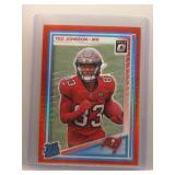 Tez Johnson 2025 Optic Rookie red