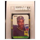 Barry Bonds 1987 Donruss Rookie Beckett 8.5