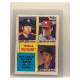 N. Ryan/S. Carlton/G. Perry 1984 Topps Highlight