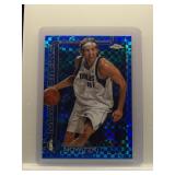 Dirk Nowitzki 2025 Topps Chrome blue x-fractor