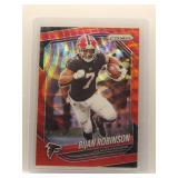 Bijan Robinson 2025 Prizm red wave
