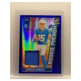 Ladd McConkey 2024 Optic Rookie Phenom patch...