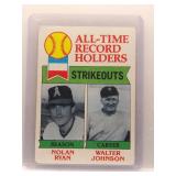 Nolan Ryan/Walter Johnson 1979 Topps All-Time...
