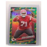 Josh Simmons 2025 Prizm green kangaroo /61