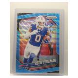 Keon Coleman 2025 Prizm light blue wave  /230