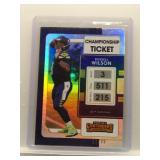 Russell Wilson 2021 Contenders Chapionship Ticket