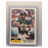 Rickey Henderson 1984 Topps Highlight