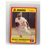 Rickey Henderson 1991 Jimmy Dean