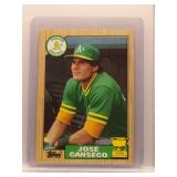 Jose Canseco 1987 Topps All-Star Rookie
