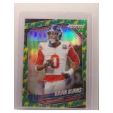 Brian Burns 2025 Prizm green kangaroo /61