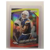 Courtland Sutton 2025 Prizm yellow/red /44