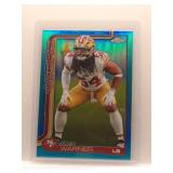 Fred Warner 2025 Topps Chrome aqua  /199