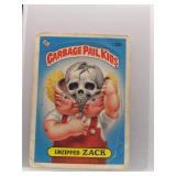 Unzipped Zack 1986 Topps Garbage Pail Kids