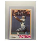 Tony Dorsett 1982 Topps In Action