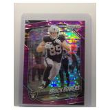 Brock Bowers 2025 Prizm purple pulsar