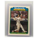 Rickey Henderson 1990 Topps Woolworth