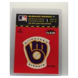 Milwaukee Brewers 1979 Fleer Sticker