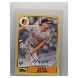 Alex Wells 2022 Topps Rookie Auto