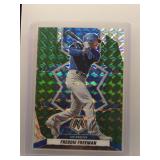 Freddie Freeman 2022 Mosaic Green Prizm