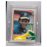 Rickey Henderson Nike Sneaker Shadow Box
