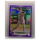 Adrian Martinez 2022 Topps Chrome Purple Rookie