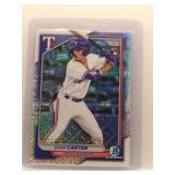 Evan Carter 2024 Bowmn Chrome Mojo Rookie